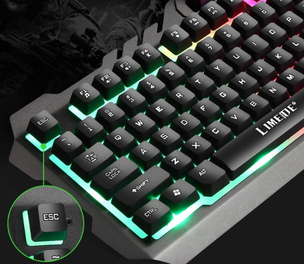 T21 backlit computer keyboard and mouse combo